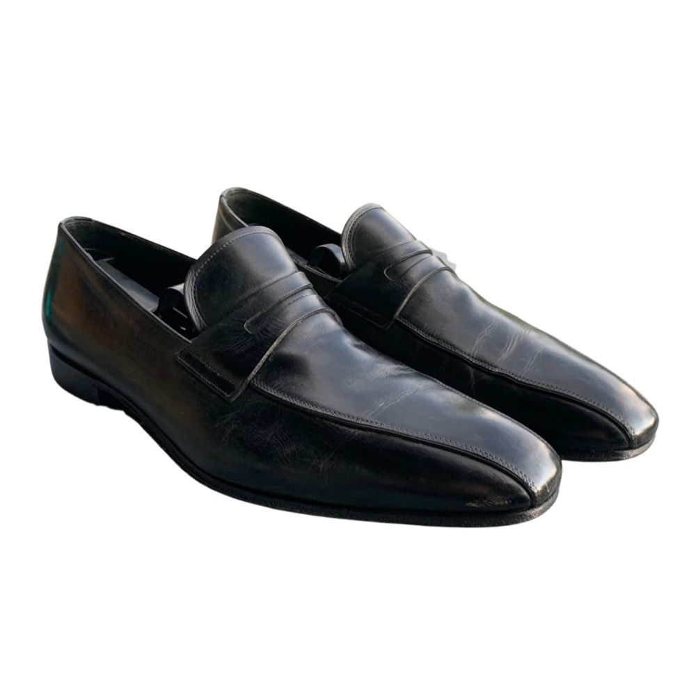Prada Black Leather Loafers